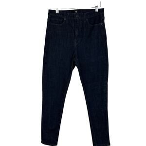 Banana Republic Jeans Women Size 28 Blue High Skinny Dark Rinse Ankle